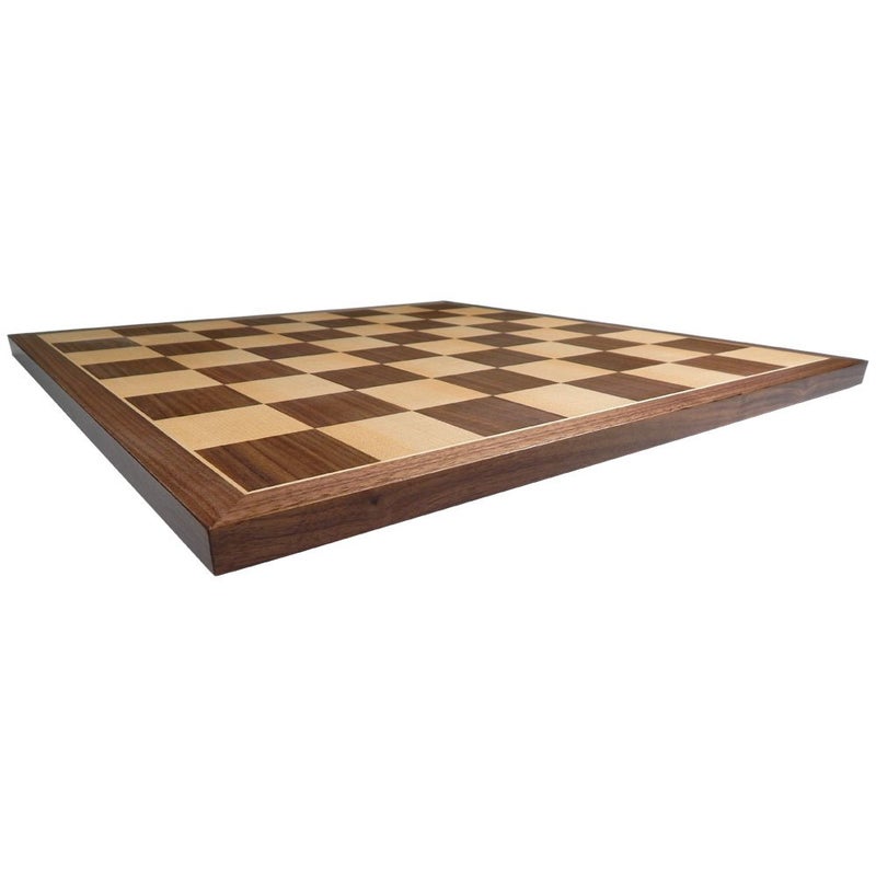 Best Chess Set Apollo Extra Thick Tournament Chess Board with Inlaid Walnut and Maple Wood, Extra Large 20 x 20 Inch, Board Only - Image 4